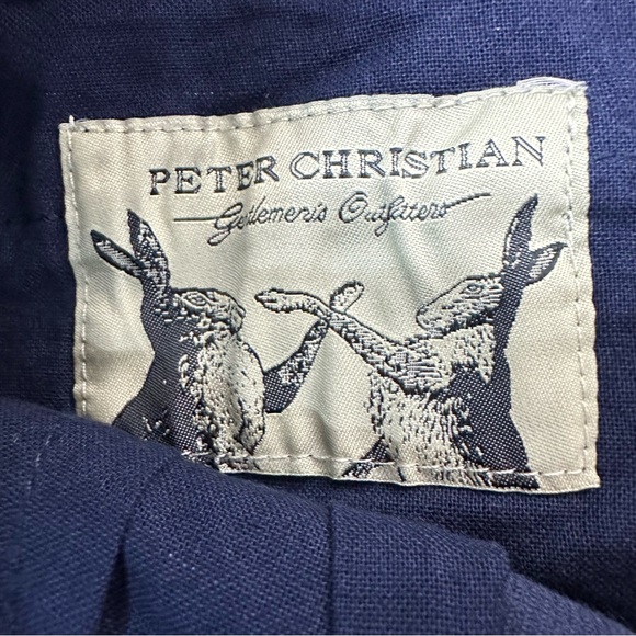 Peter Christian Navy Blue 40x30 Corduroy Drawstring Waist Pants - Picture 9 of 12